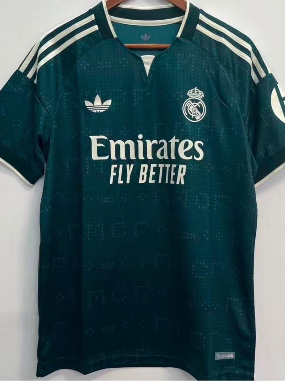 Men’s Dark Green Emirates Fly Better Soccer Large Jersey